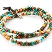 Load image into Gallery viewer, Rainbow Jasper 1 + Silver Bracelet Bundle
