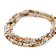 Load image into Gallery viewer, California State Mini Stone Gold Charm Necklace
