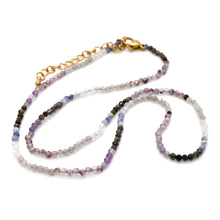 Load image into Gallery viewer, Delicate and Dainty Faceted Stone Short Necklace -E-
