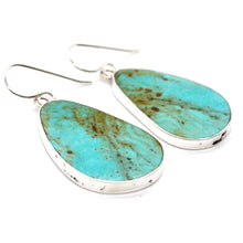 Load image into Gallery viewer, American Indian Sterling and Turquoise Navajo Earrings
