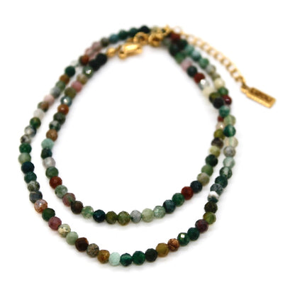 Short Indian Agate Stone Necklace - N9-200IA