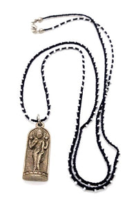 Buddha Necklace 48 - Long Buddha Crochet Necklace - One of a Kind -