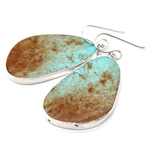 Load image into Gallery viewer, American Indian Sterling and Turquoise Navajo Earrings
