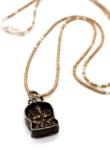 Buddha Necklace 1 African Beads -One of a Kind-