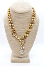 Load image into Gallery viewer, Daisy Cutout Pendant Convertible Gold Chain Necklace
