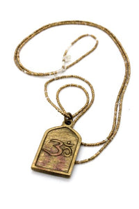 Buddha Necklace 2 - Reversible African Beads - One of a Kind -