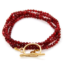 Load image into Gallery viewer, Luxury Faceted Long Ruby Necklace or Bracelet - N9-300
