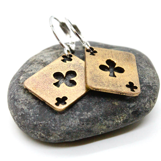 Poker Cards Small Earrings - E9-005