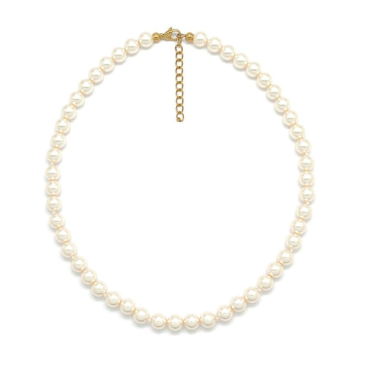 Beautiful Glass Pearl Short Necklace -  N2-2698