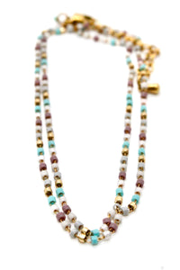 Miyuki Seed Bead Tiny Chain Necklace -Mini Collection-