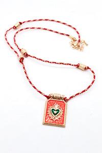 Summer Enamel Cord Necklace - N3-155