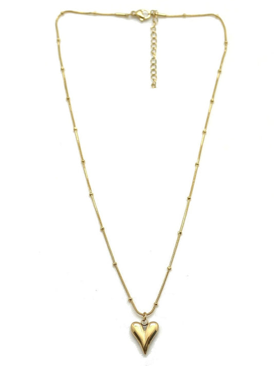 Simple Short Heart Necklace - N2-2568