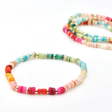 Load image into Gallery viewer, Summer Rainbow Beaded Bracelet B8-021 -Seeds Collection-
