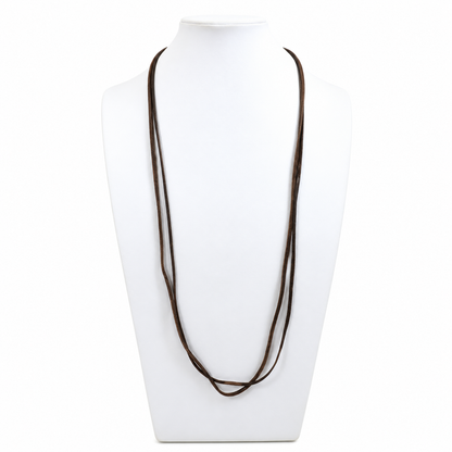 Simple Leather Band Necklace -The Classics Collection- N2-938