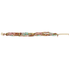 Load image into Gallery viewer, Mixed Semi Precious Stone 5 Strand Bracelet - B4-041E
