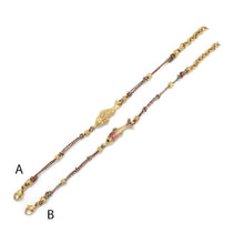 Load image into Gallery viewer, Mini Gold Fish Simple Cord Strand Bracelet - B4-015
