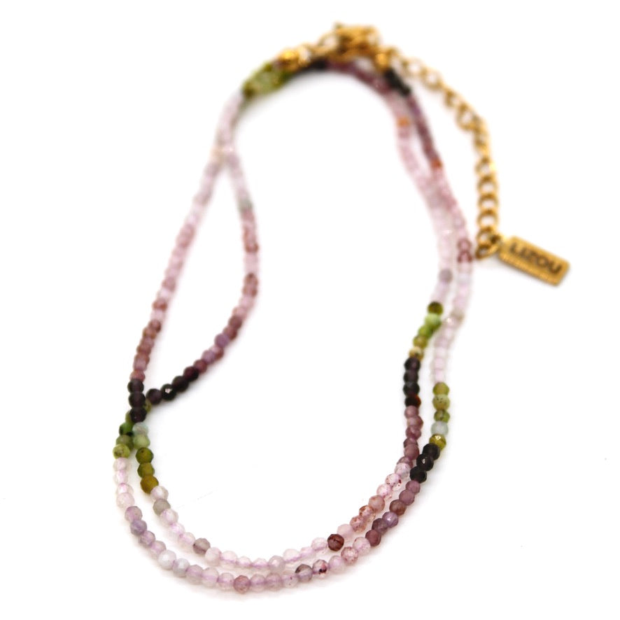 Short Gradient Stone Necklace - N9-200G3