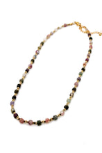 Load image into Gallery viewer, Simple Semi Precious Stone and 24K Gold Plate Necklace -French Flair Collection-
