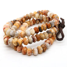 Load image into Gallery viewer, Faceted Crazy Lace Agate Three Strand Bracelet -BL-CLA
