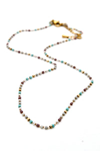 Miyuki Seed Bead Tiny Chain Necklace -Mini Collection-