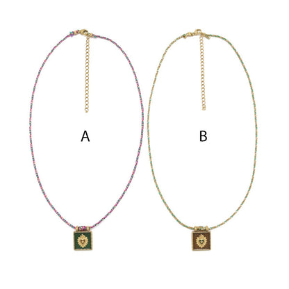 Mini Flaming Heart Delicate Necklace -  N2-2667