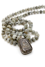 Load image into Gallery viewer, Labradorite Buddha Necklace -Buddha Collection-

