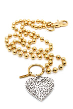 Load image into Gallery viewer, Vintage Style Heart Convertible Gold Chain Necklace
