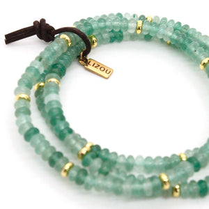 Green Aventurine + Gold Bracelet Bundle