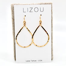 Load image into Gallery viewer, Simple Small Gold Drop Earrings - E1-006
