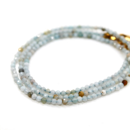 Short Mini Amazonite Stone Necklace - N9-200AZ1
