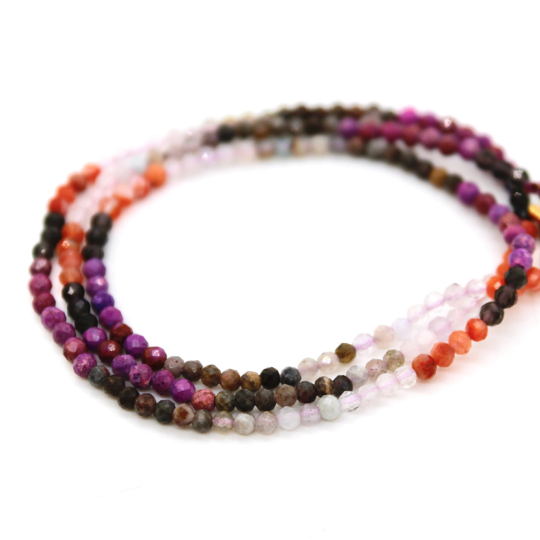 Short Gradient Stone Necklace - N9-200G20