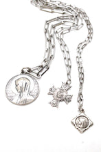 Load image into Gallery viewer, Silver Chain with Sterling Silver French Saint Charms -French Medals Collection-
