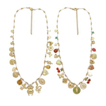 Load image into Gallery viewer, Beetles Bugs and Hearts Charms Necklace -  N2-2679
