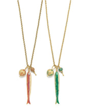 Load image into Gallery viewer, Long Fish Pendant Necklace - N2-2589
