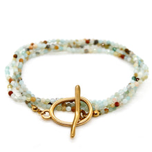 Load image into Gallery viewer, Luxury Faceted Long Amazonite Necklace or Bracelet - N9-313
