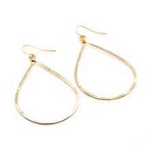 Load image into Gallery viewer, Simple Large Gold Drop Earrings - E1-005

