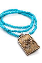 Load image into Gallery viewer, Buddha Necklace 49 - Stretch Turquoise Buddha Bracelet/Necklace - One of a Kind -
