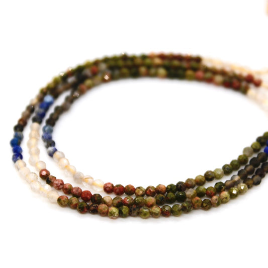 Short Gradient Stone Necklace - N9-200G9
