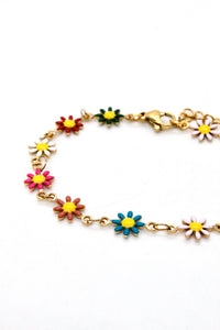 Field of Flowers Chain Bracelet -French Flair Collection-