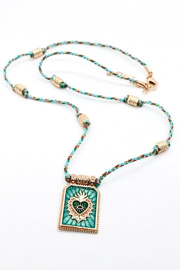 Summer Enamel Cord Necklace - N3-155