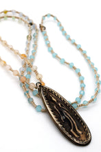 Load image into Gallery viewer, Buddha Necklace 23 - Semi Precious Stone Buddha Charm - One of a Kind -
