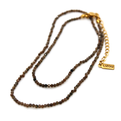 Short Labradorite Stone Necklace - N9-200CLB