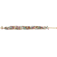 Load image into Gallery viewer, Mixed Semi Precious Stone 5 Strand Bracelet - B4-041D
