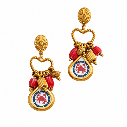 Sample Sale Item - Crab Beach Earrings - SS12