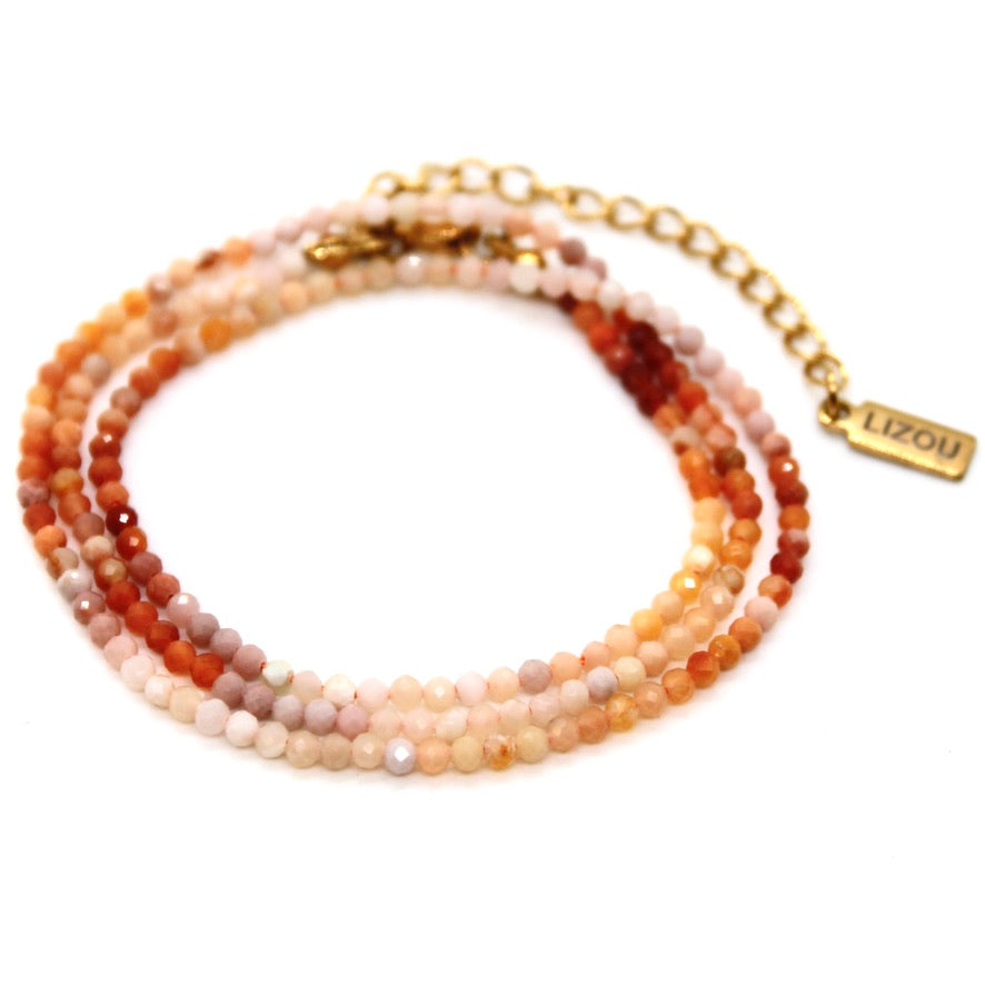 Short Gradient Stone Necklace - N9-200G11