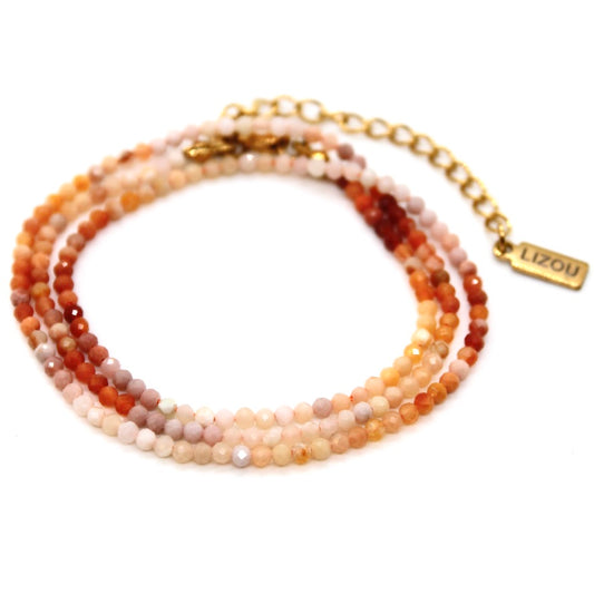 Short Gradient Stone Necklace - N9-200G11
