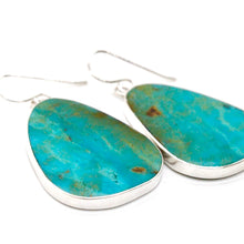 Load image into Gallery viewer, American Indian Sterling and Turquoise Navajo Earrings
