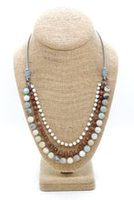Load image into Gallery viewer, Semi Precious Stone Multi Strand Short Necklace -N4-008

