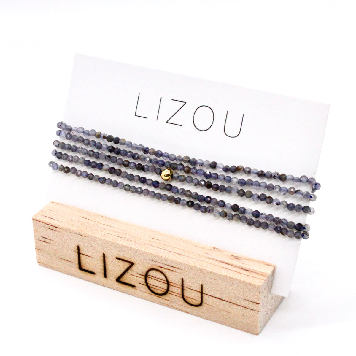 Delicate Faceted Mini Semi Precious Stone Beaded Necklace - N9-105