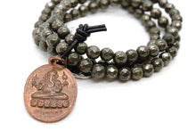 Load image into Gallery viewer, Pyrite Stack Bracelet with Copper Buddha Charm -The Buddha Collection- BL-PY-C2
